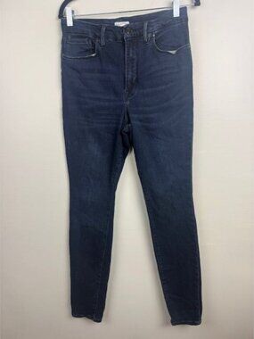 Good American Women's Dark Wash High Rise Skinny Jean - Size 14/32